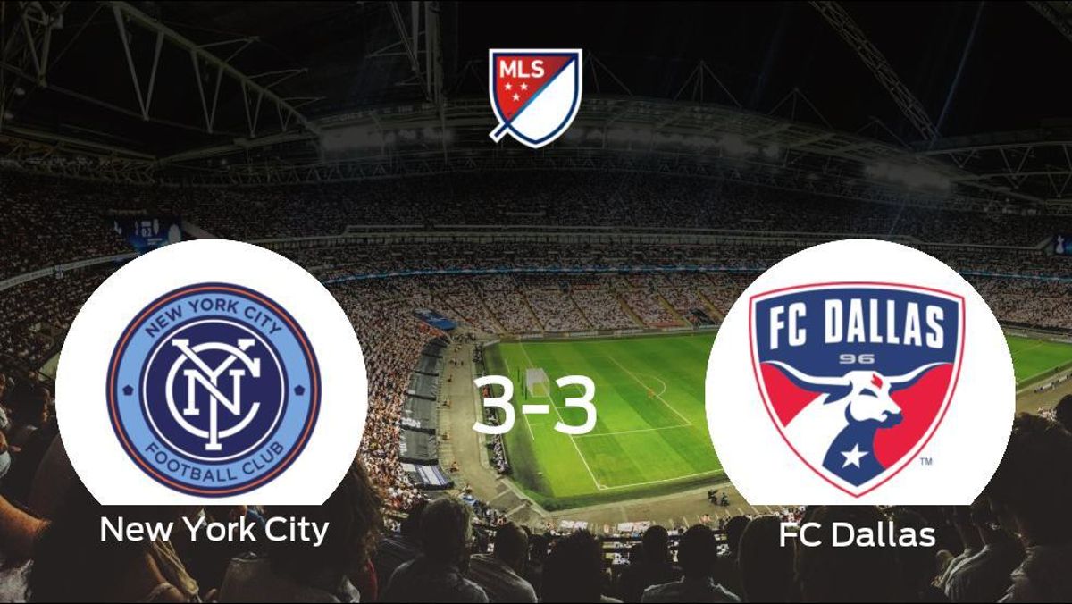 Reparto de puntos entre el New York City y el FC Dallas (3-3) Reparto de puntos entre el New York City y el FC Dallas (3-3)