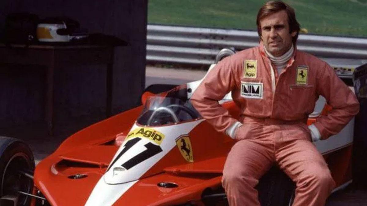 Carlos Reutemann, en sus tiempos como piloto de Ferrari