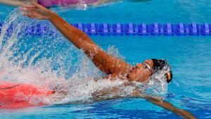 El nadador ha sido el 10o clasificado en la preliminar de 100 espalda con 53.74.