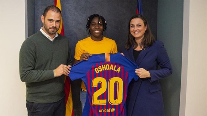 Oshoala, nueva jugadora del Barça Oshoala, nueva jugadora del Barça