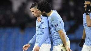 Foden celebró su gol en el 90 Foden celebró su gol en el 90