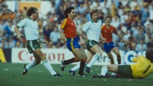 España perdió su primer partido del Mundial 82 contra Irlanda del Norte