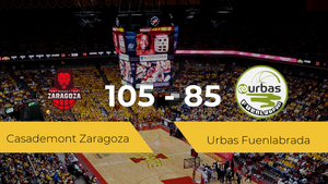 El Casademont Zaragoza derrota al Urbas Fuenlabrada por 105-85 El Casademont Zaragoza derrota al Urbas Fuenlabrada por 105-85
