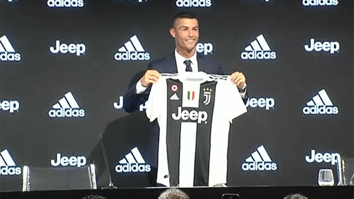 Así ha sido la presentación de Cristiano Ronaldo con la Juventus
