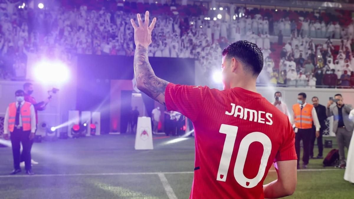 James Rodríguez, en su actual club, el Al Rayyan James Rodríguez, en su actual club, el Al Rayyan