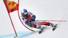 Alexis Pinturault de Francia en acción durante el Slalom Gigante Masculino en la Copa Mundial de Esquí Alpino de la FIS en Garmisch-Partenkirchen, Alemania.
