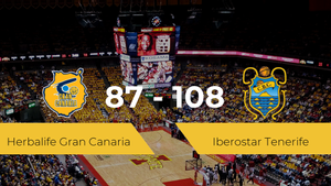 Triunfo del Iberostar Tenerife ante el Herbalife Gran Canaria por 87-108 Triunfo del Iberostar Tenerife ante el Herbalife Gran Canaria por 87-108