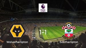 El Wolverhampton Wanderers y el Southampton reparten los puntos tras empatar a uno El Wolverhampton Wanderers y el Southampton reparten los puntos tras empatar a uno