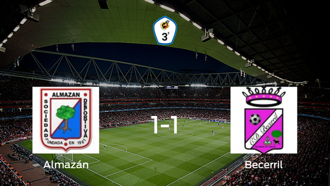 Empate a uno entre el Almazán y el Becerril Empate a uno entre el Almazán y el Becerril