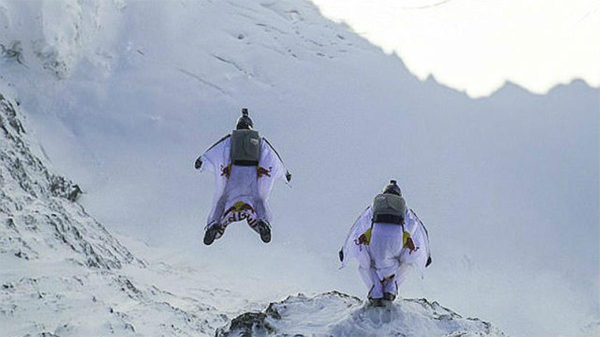 Wingfly en los Alpes suizos