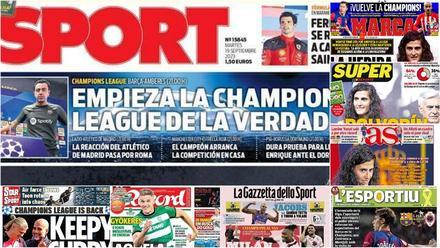 Las portadas de la prensa deportiva hoy