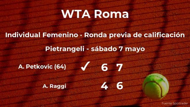 Andrea Petkovic pasa a la siguiente fase del torneo WTA 1000 de Roma