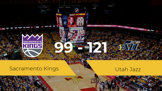 Utah Jazz se impone por 99-121 frente a Sacramento Kings Utah Jazz se impone por 99-121 frente a Sacramento Kings