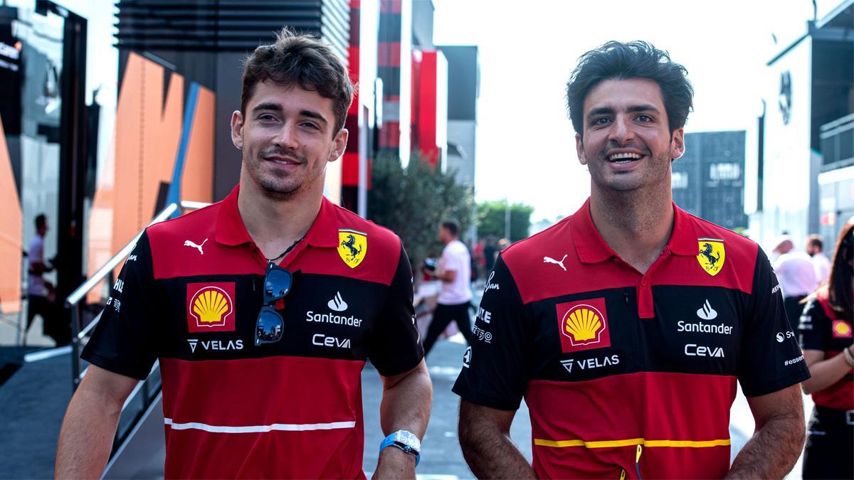 Sainz y Leclerc, compañeros de equipo