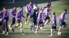Ancelotti durante un entrenamiento