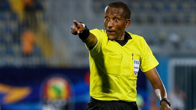 Bamlak Tessema durante las semifinales de la Africa Cup of Nations de 2019 Bamlak Tessema durante las semifinales de la Africa Cup of Nations de 2019