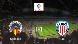 El Sabadell y el Lugo reparten los puntos tras empatar a uno El Sabadell y el Lugo reparten los puntos tras empatar a uno