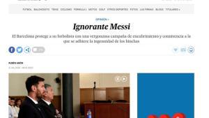 Rubén Amón dedicó su columna a Leo Messi