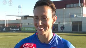 Virginia Torrecilla redebuta con el Atlético de Madrid