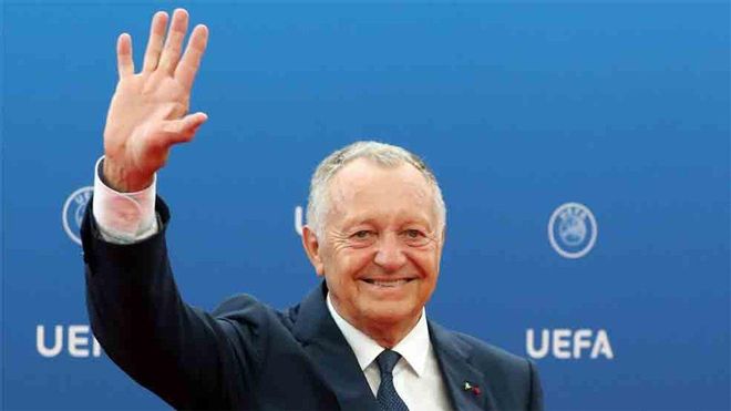 Aulas, presidente del Olympique de Lyon Aulas, presidente del Olympique de Lyon
