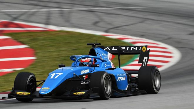 Víctor Martins , el más rápido entre los 30 pilotos de la F3 en el Circuit de Barcelona Víctor Martins , el más rápido entre los 30 pilotos de la F3 en el Circuit de Barcelona