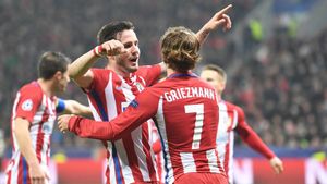 Saúl Ñíguez y Antoine Griezmann celebran un gol del Atlético de Madrid Saúl Ñíguez y Antoine Griezmann celebran un gol del Atlético de Madrid