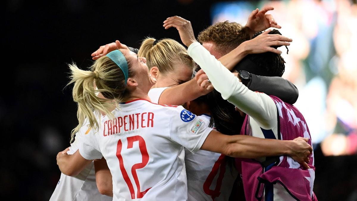 El Lyon, celebrando un gol en la Champions femenina