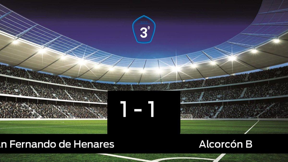 El San Fernando de Henares empató ante el Alcorcón B (1-1)