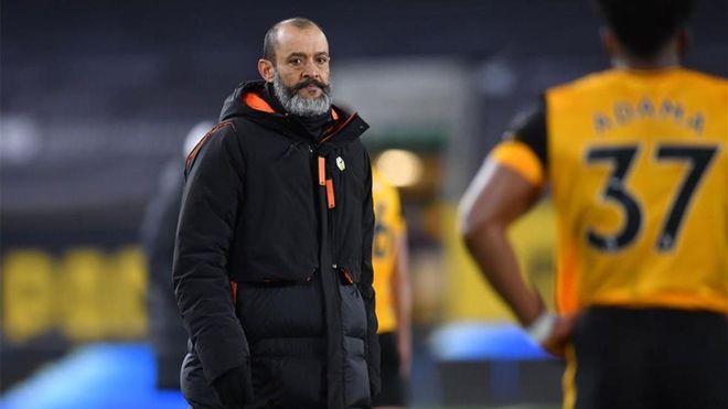 Nuno Espírito Santo, durante un partido de los Wolves. Nuno Espírito Santo, durante un partido de los Wolves.