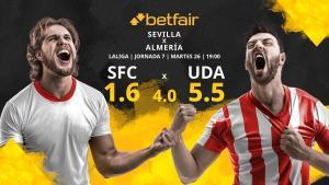 Sevilla FC vs. UD Almería: horario, TV, estadísticas, clasificación y pronósticos