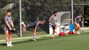 Jovic, Odegaard, Isco y Marco Asensio, trabajando al margen del grupo Jovic, Odegaard, Isco y Marco Asensio, trabajando al margen del grupo