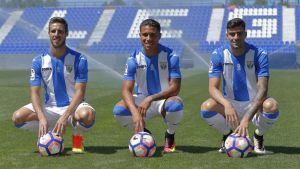 Pérez, Machís y Rico, en su presentación como nuevos jugadores del Leganés Pérez, Machís y Rico, en su presentación como nuevos jugadores del Leganés