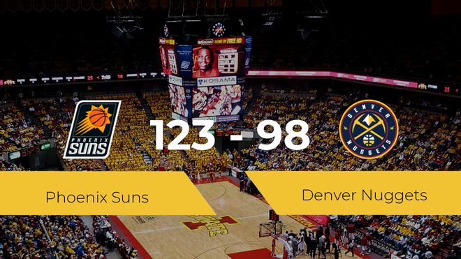 Phoenix Suns logra la victoria frente a Denver Nuggets por 123-98 Phoenix Suns logra la victoria frente a Denver Nuggets por 123-98