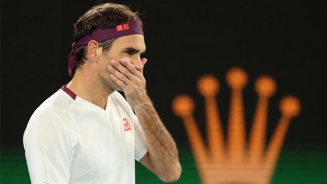 Roger Federer, durante el Open de Australia. Roger Federer, durante el Open de Australia.