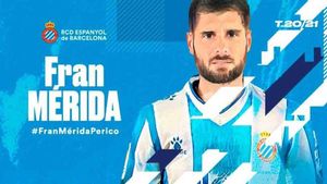 Fran Mérida ha fichado por el Espanyol Fran Mérida ha fichado por el Espanyol