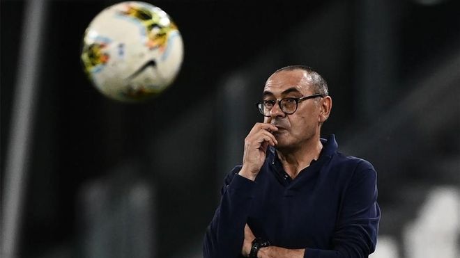 Sarri, durante su etapa entrenando en Italia Sarri, durante su etapa entrenando en Italia