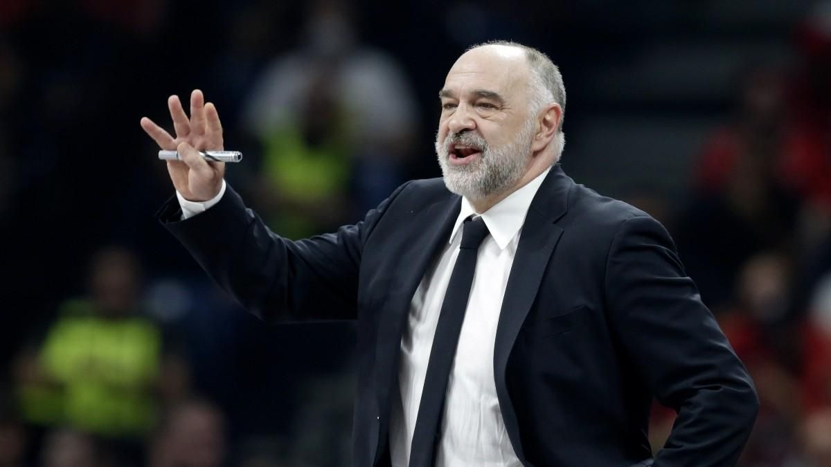 Pablo Laso, durante la final de la Euroliga Pablo Laso, durante la final de la Euroliga