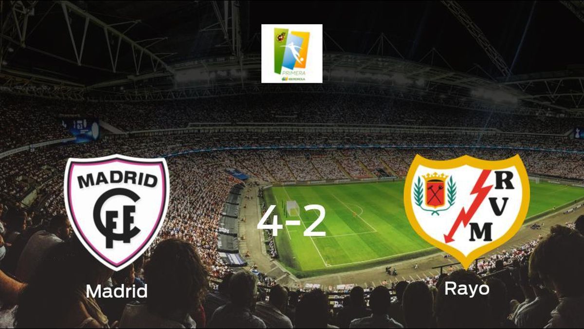 Tres puntos para el equipo local: Madrid CFF 4-2 Rayo Vallecano Femenino Tres puntos para el equipo local: Madrid CFF 4-2 Rayo Vallecano Femenino