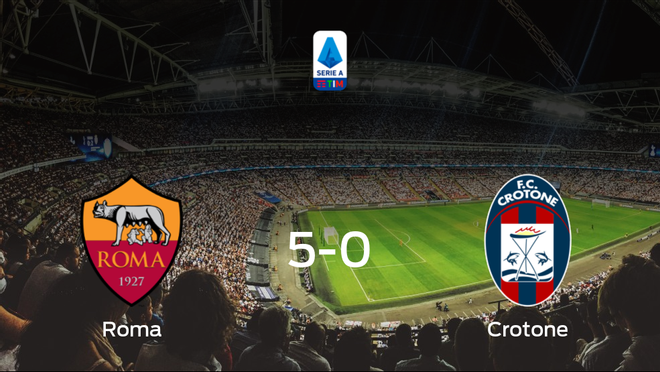 Goleada de la AS Roma frente al Crotone (5-0) Goleada de la AS Roma frente al Crotone (5-0)