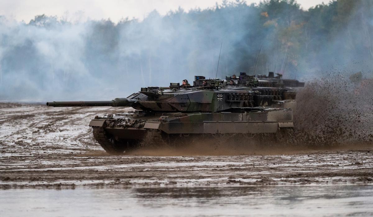 Archivo - Carro de combate Leopard 2A6 alemán, en 2019.