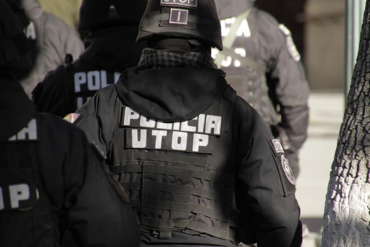 Policías bolivianos.
