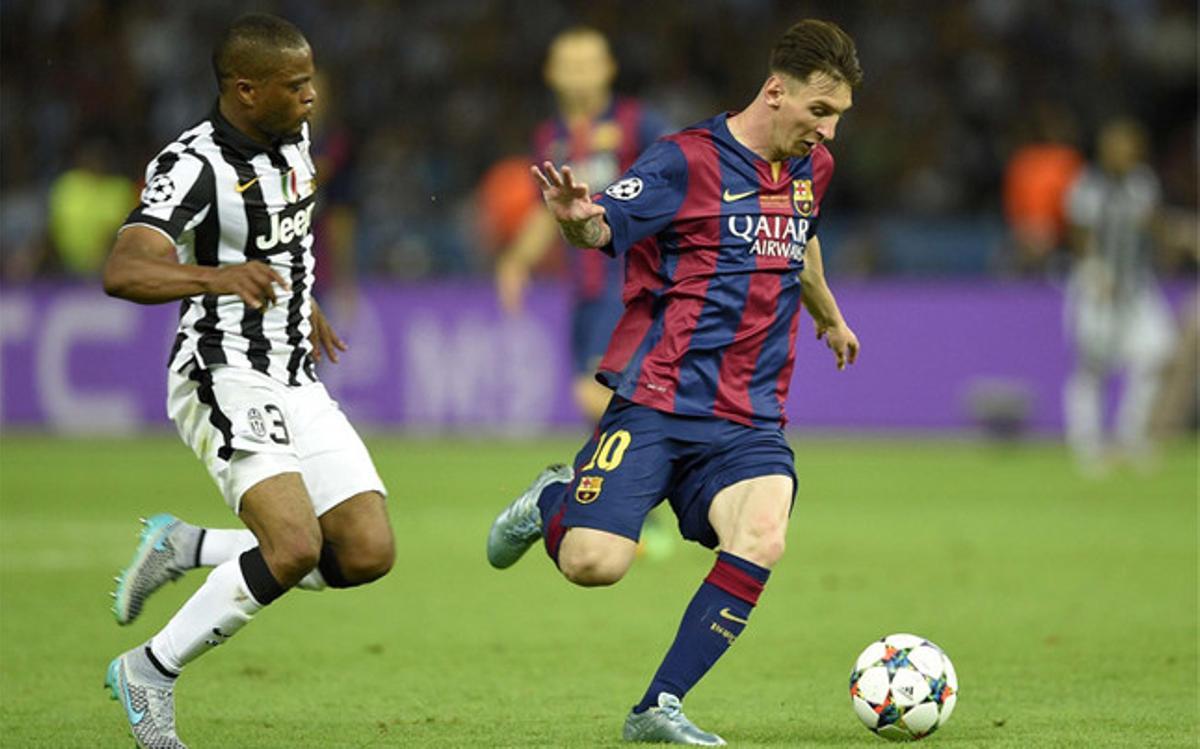 Messi, en un momento de la final contra la Juventus