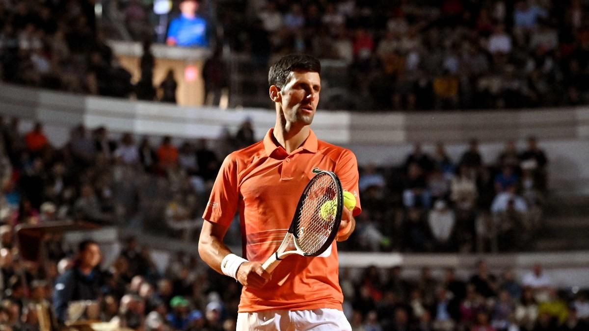 Djokovic, durante el partido ante Ruud Djokovic, durante el partido ante Ruud