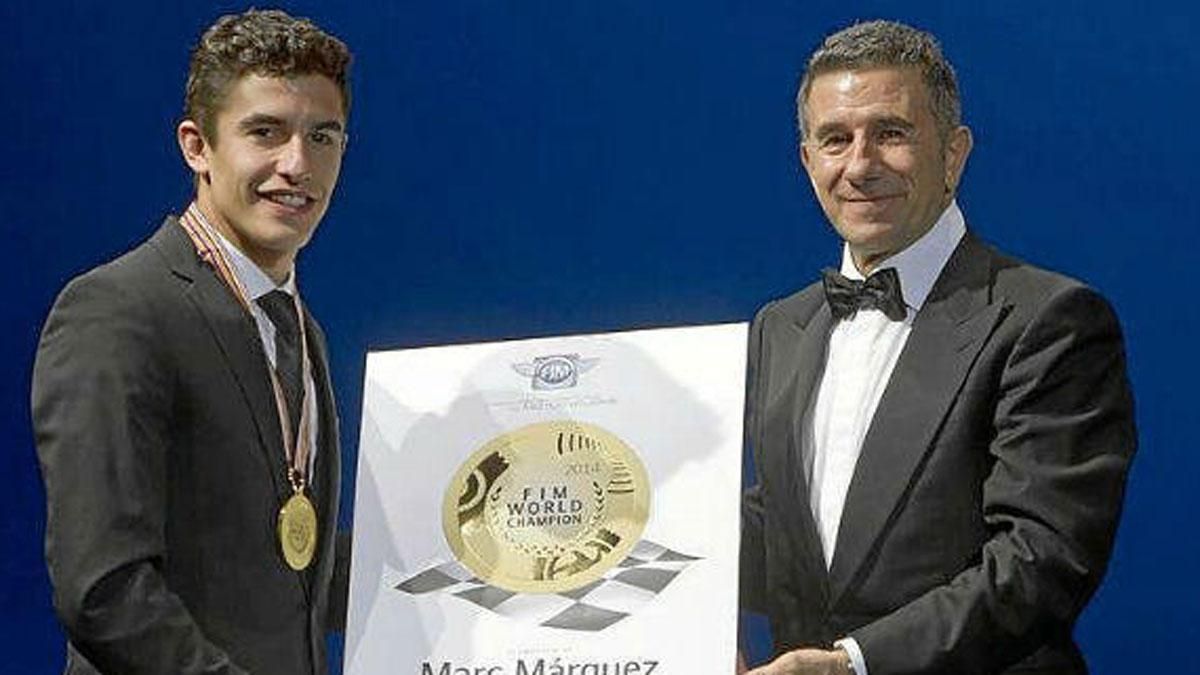 Jorge Martínez Aspar, con Marc Márquez en una imagen de archivo Jorge Martínez Aspar, con Marc Márquez en una imagen de archivo