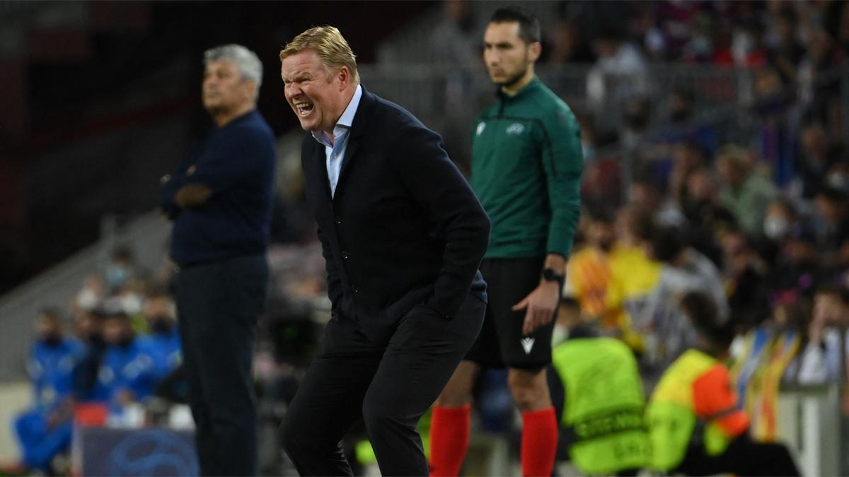 ¡Koeman enfurecido! El técnico no pudo ocultar su cabreo monumental durante el Barça-Dinamo de Kiev