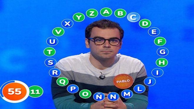 Multitud de comentarios en Twitter por este fallo de Pablo en Pasapalabra Multitud de comentarios en Twitter por este fallo de Pablo en Pasapalabra