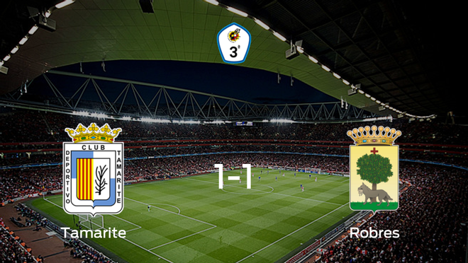 El Tamarite y el Robres se reparten los puntos tras su empate a uno El Tamarite y el Robres se reparten los puntos tras su empate a uno