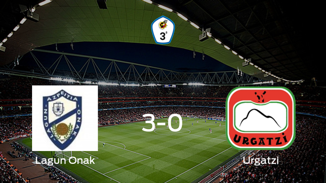 El Lagun Onak arrolla al Urgatzi KK (3-0) El Lagun Onak arrolla al Urgatzi KK (3-0)