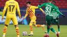 Imágenes del partido del FC barcelona ante el Ferencvaros, de Liga de Campeones que se disputa en el Puskás Aréna.