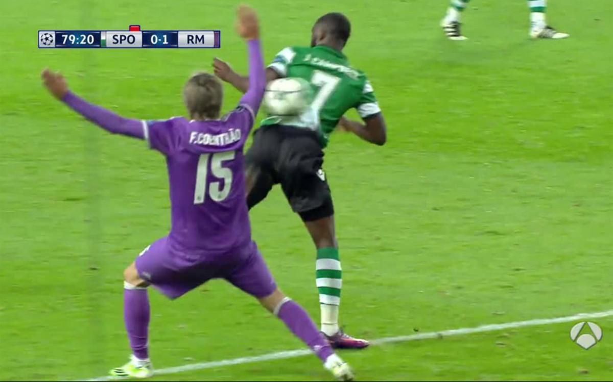Las manos de Coentrao Las manos de Coentrao